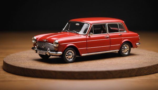 Voiture de collection miniature : un voyage dans le temps.